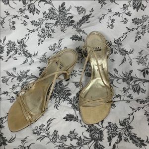 Gold shimmer Stuart Weitzman Heels